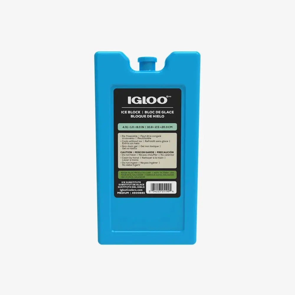 Gelo MaxCold Igloo - Reutilizável, bloco de gelo ultrassônico para resfriamento prolongado em lancheiras e coolers.