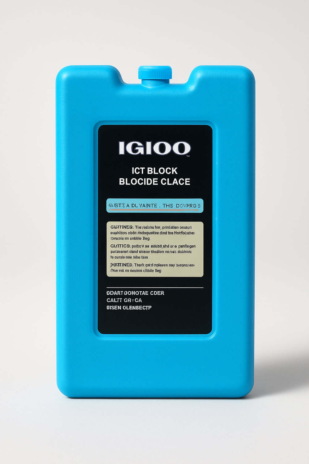 Gelo MaxCold Igloo - Reutilizável pack azul para conservação prolongada de alimentos sem gelo comum, ideal para lancheiras e coolers.