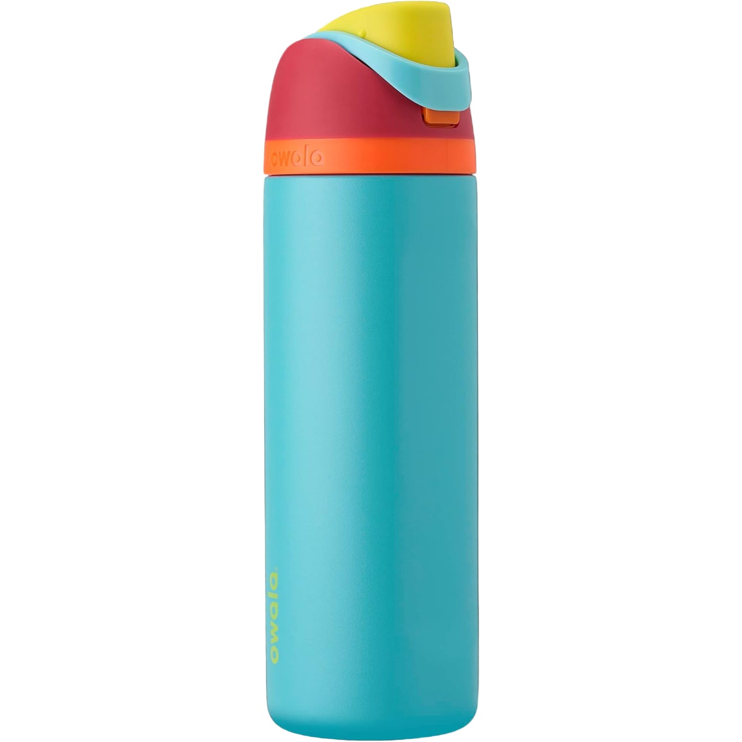 Garrafa Térmica Owala FreeSip - 710ml | 24oz com bico patenteado para beber pelo canudo ou abertura ampla, em azul vibrante.