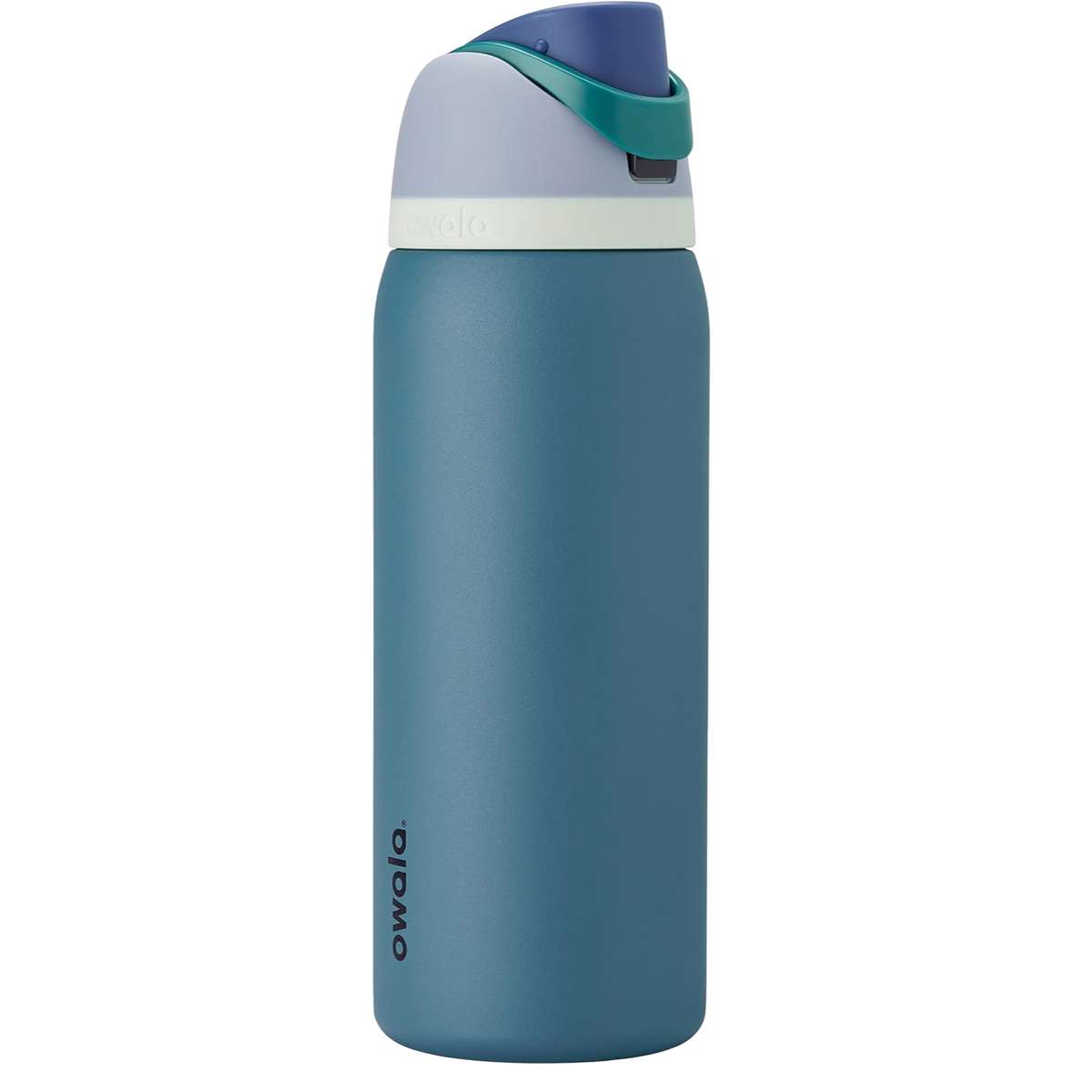 Garrafa Térmica Owala FreeSip 946 ml (32 oz) Denim, vista frontal com tampa fechada