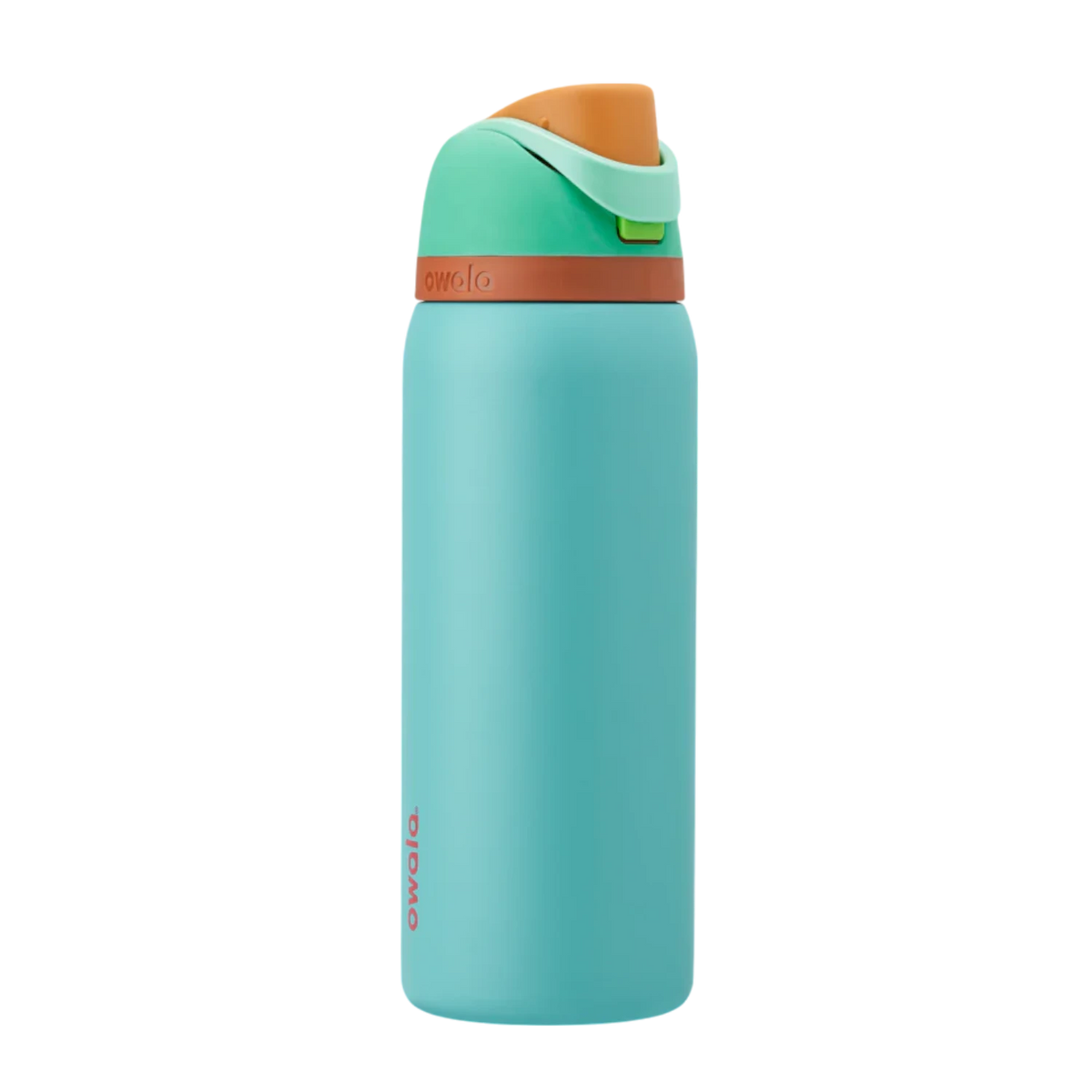 Garrafa Térmica Owala FreeSip 946 ml (32 oz) Palm Springs, vista frontal com tampa fechada