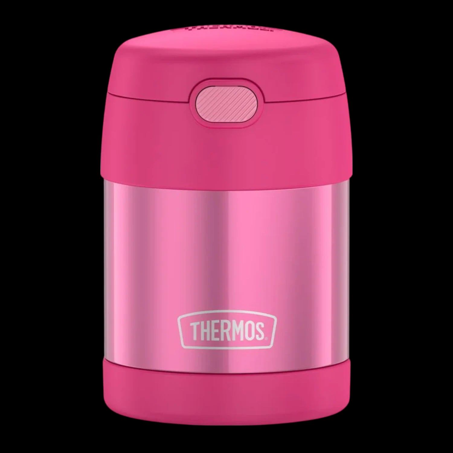 Pote Térmico Thermos ® 283g Funtainer rosa com isolamento a vácuo para manter alimentos quentes por 5h e frios por 7h.