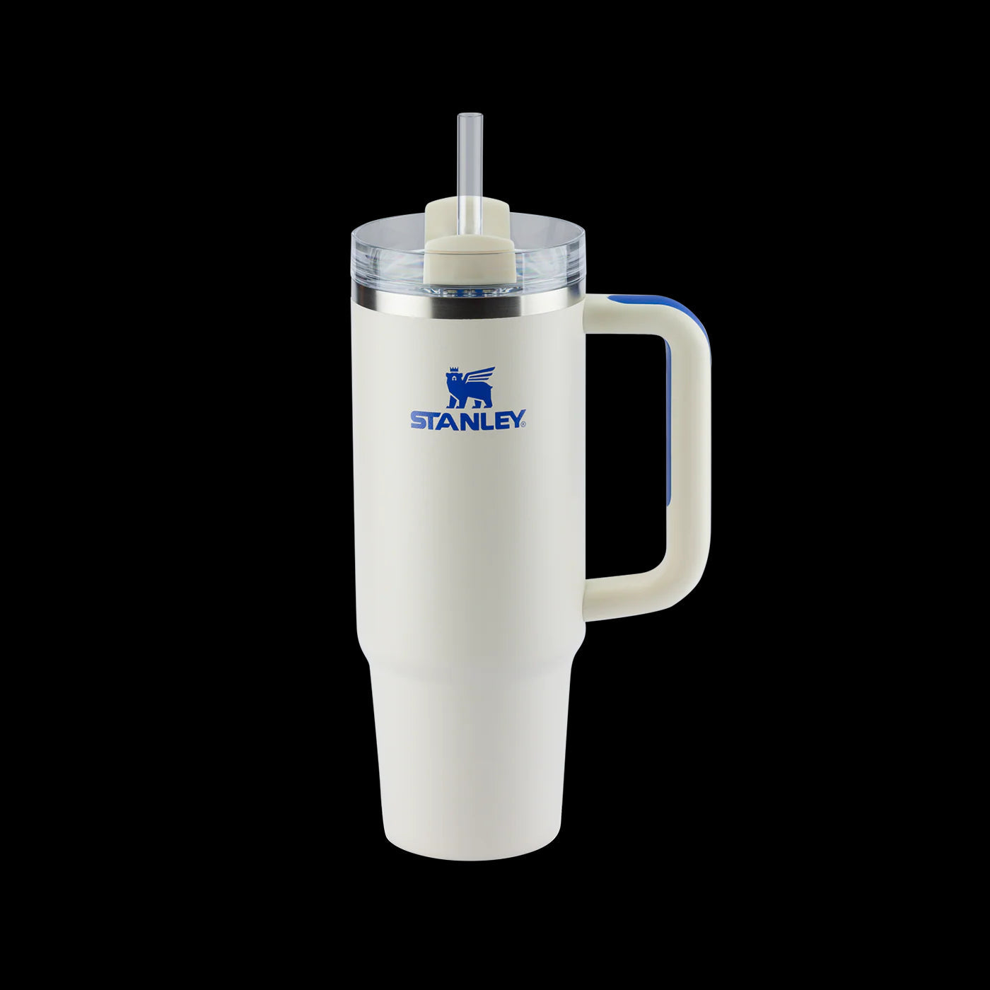 Copo Quencher Stanley 887ml, copo térmico com alça ergonômica e isolamento a vácuo, preserva bebidas geladas por 9 a 40 horas.