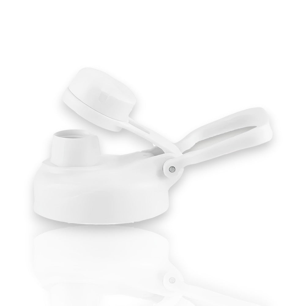 Tampa Kouda - Ladakh em plástico branco, ergonômica, livre de BPA, para vedação segura em garrafas Kouda.