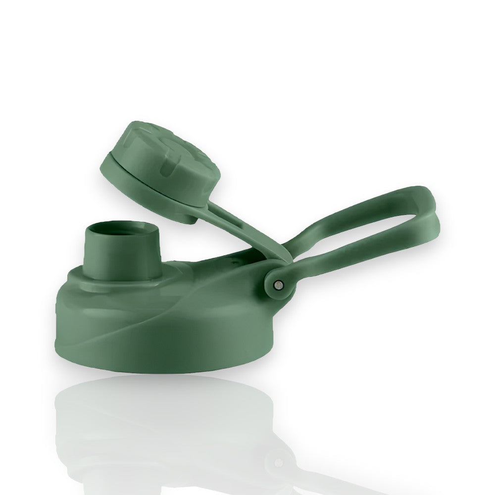 Tampa Kouda - Ladakh verde para garrafas, destacando vedação perfeita e design ergonômico, ideal para hidratação segura e prática.