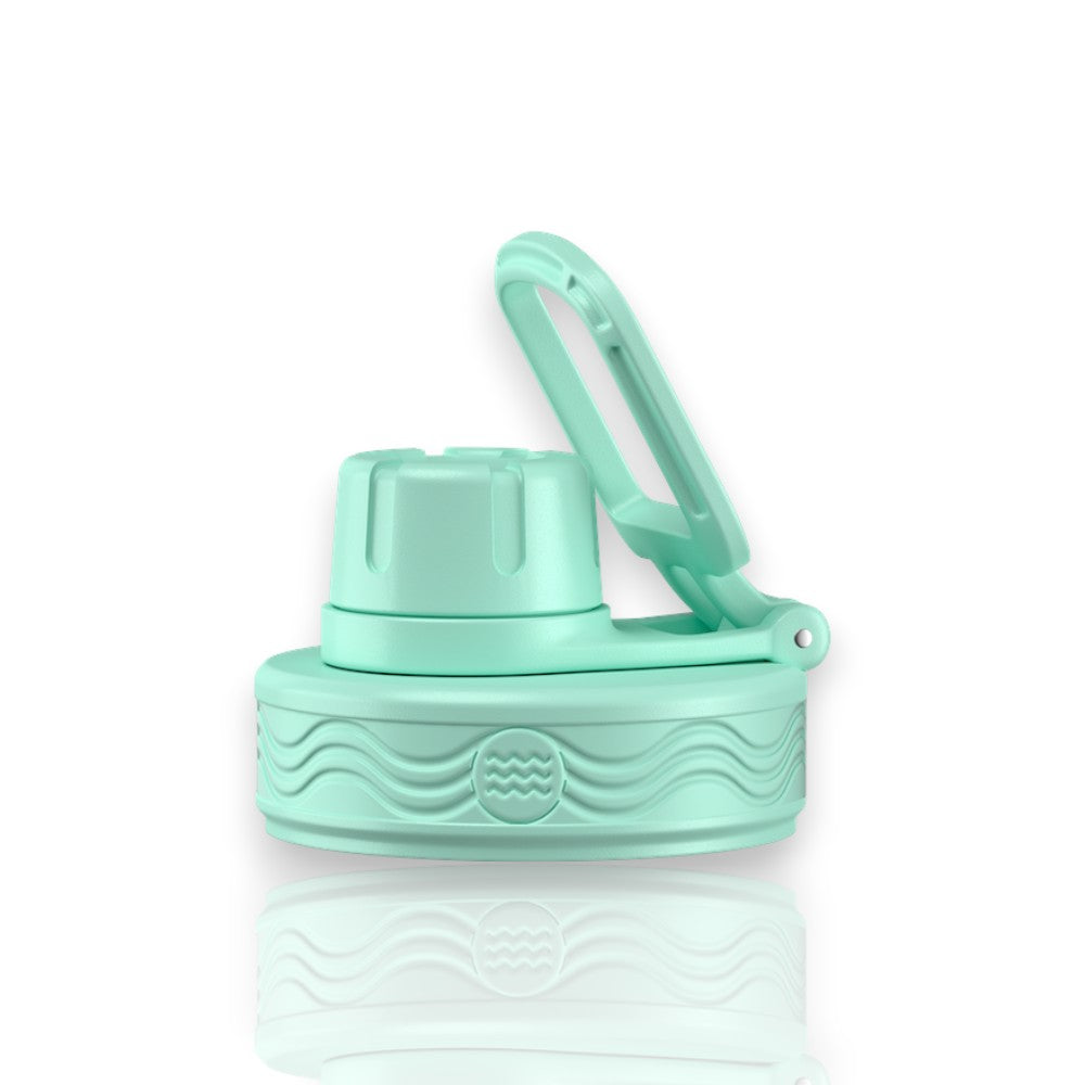 Tampa Urbnsol - Spout Lid em cor verde menta, compatível com garrafas Hydrotank, reciclável, durável e livre de BPA. Sustentabilidade garantida.