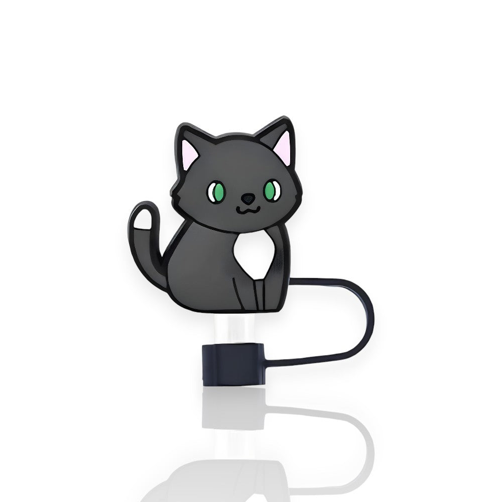 Protetor de Canudo Quencher - Gatinho com design exclusivo para copos térmicos, oferecendo higiene e estilo.