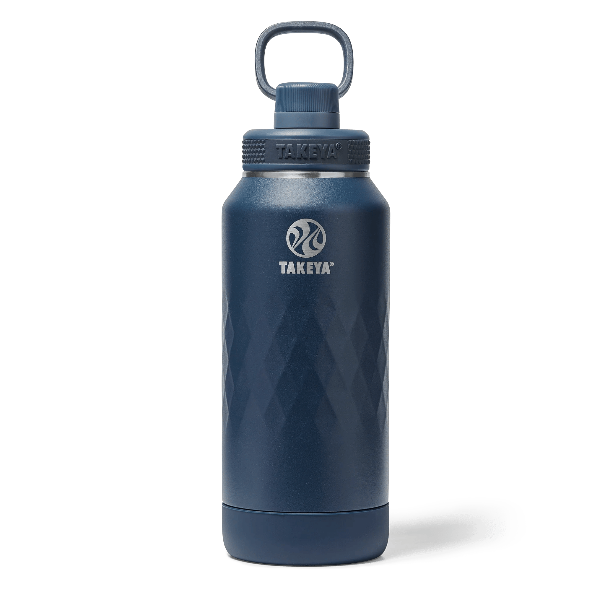 Garrafa Térmica Takeya 950ml Spout Lid Sport, resistente e ideal para esportes ao ar livre, feita em aço inoxidável com isolamento térmico.