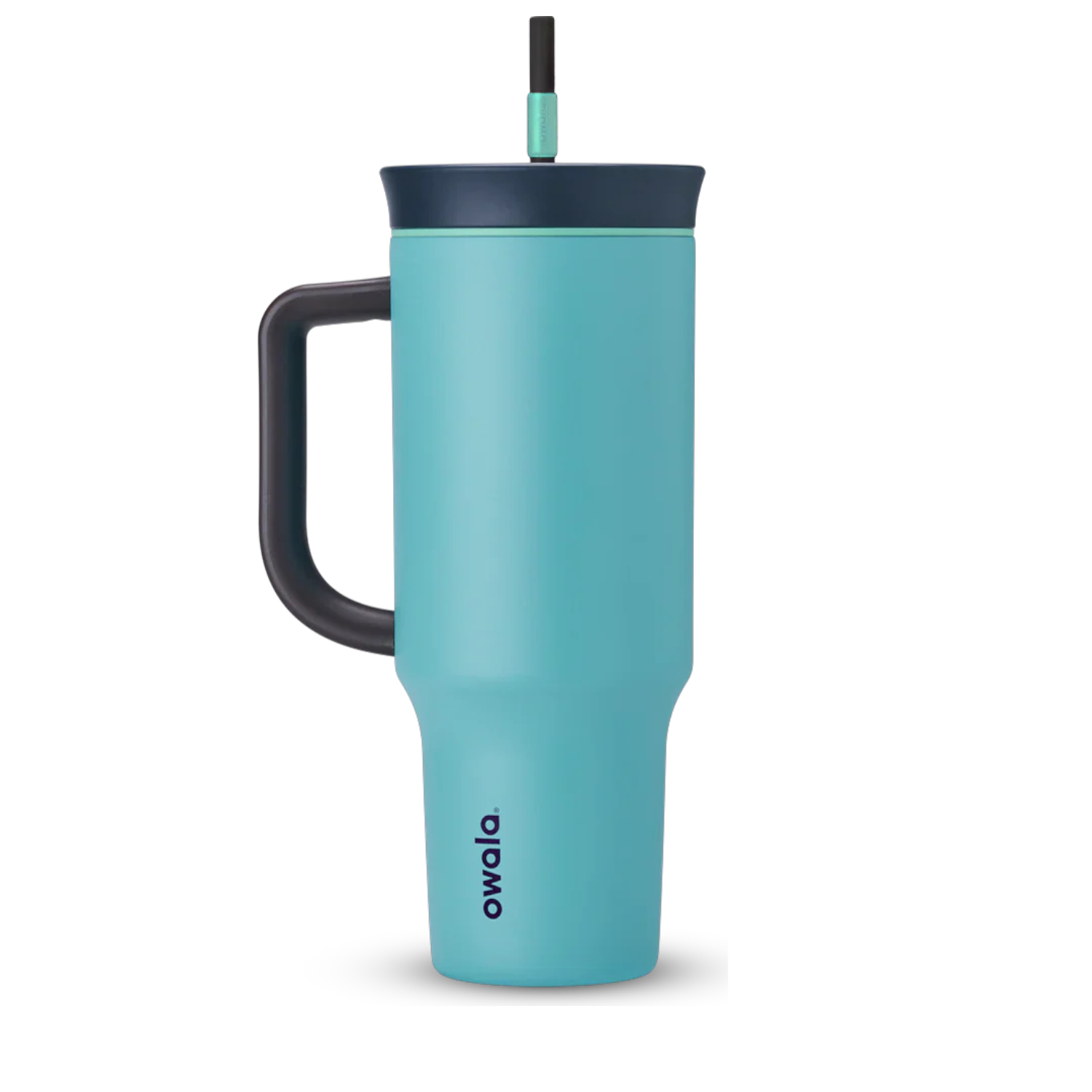 Copo Tumbler Térmico Owala - 1180ml | 40oz em azul claro com isolamento a vácuo para bebidas geladas, design elegante e durável.