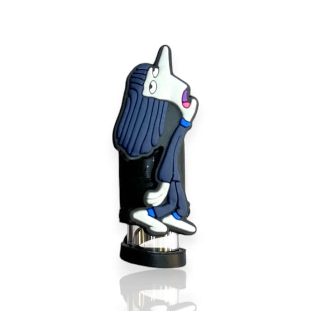 Protetor de Canudo Quencher - Divertidamente em forma de personagem divertido.