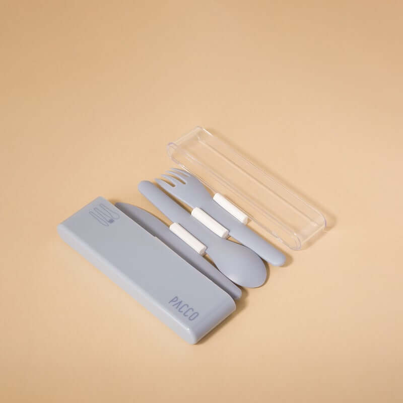 CONJUNTO DE TALHER EASY SET PACCO compacto e leve com estojo higiênico