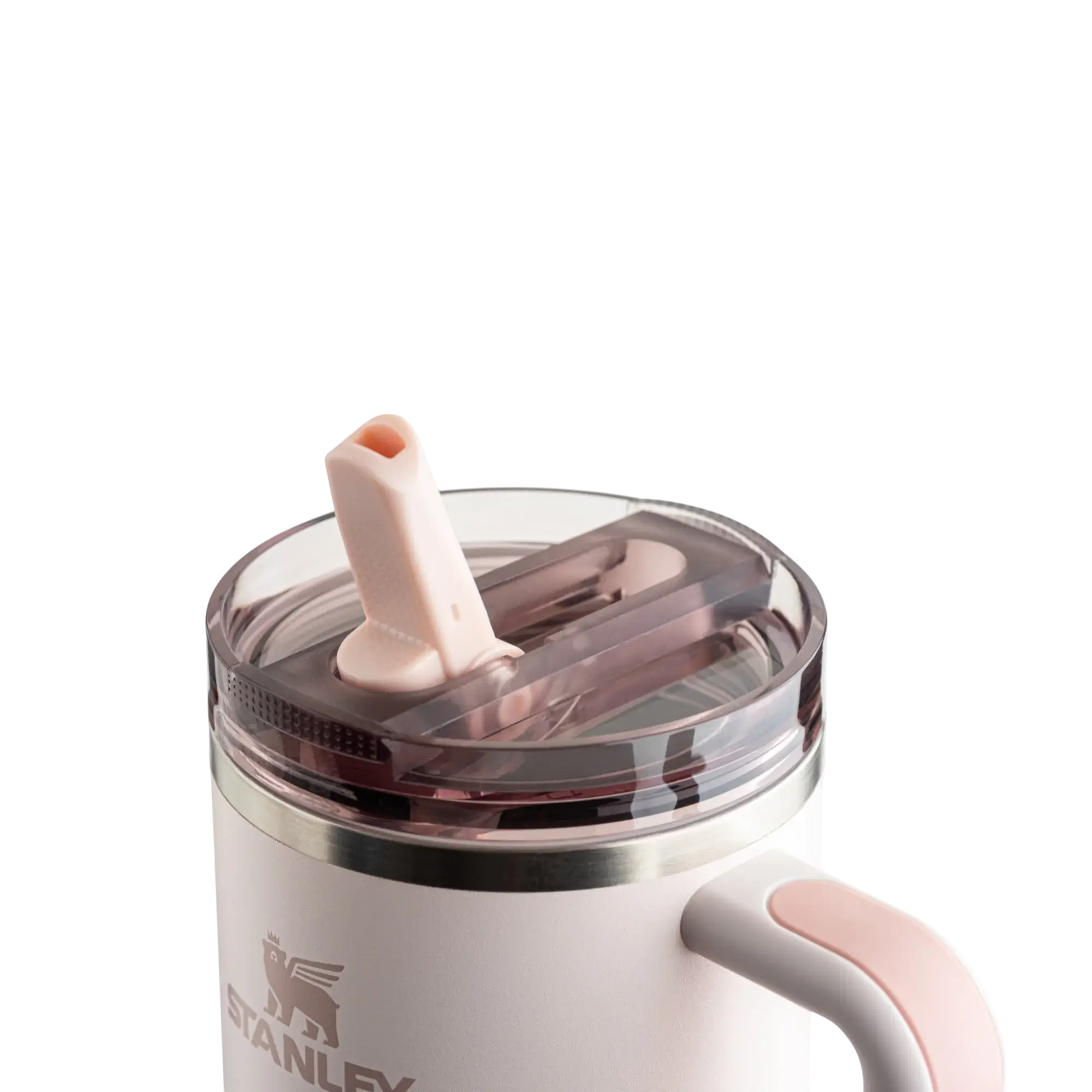 Tampa para copo Quencher 1,18L anti-vazamento com sistema flip straw, ideal para vedação e transporte seguro.