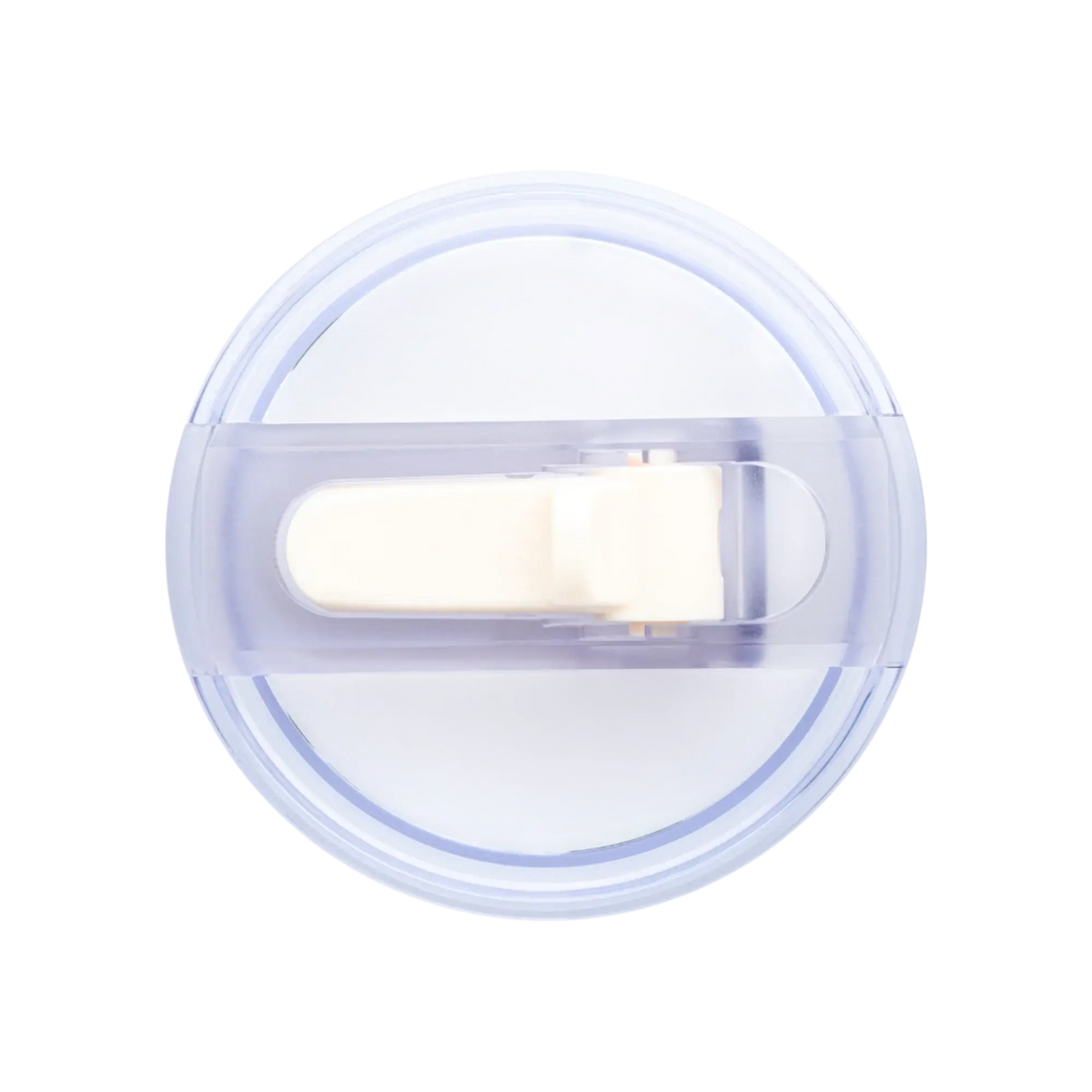 Tampa para copo Quencher anti-vazamento 591 ml até 887 ml Cream, vista de cima