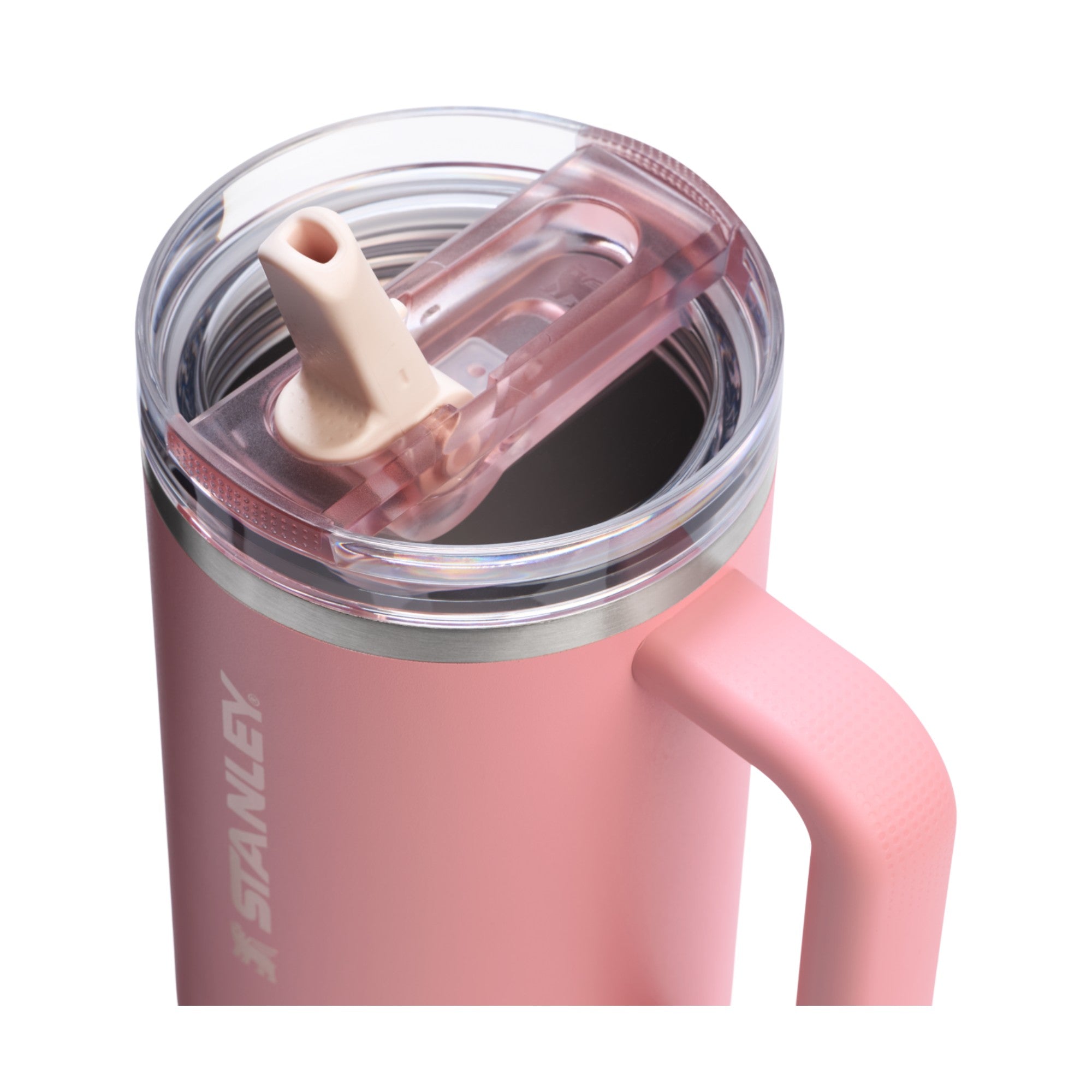 Copo Quencher Protour Stanley | 1,18L rosa com tampa Flip Straw vedação total e canudo embutido para hidratação diária