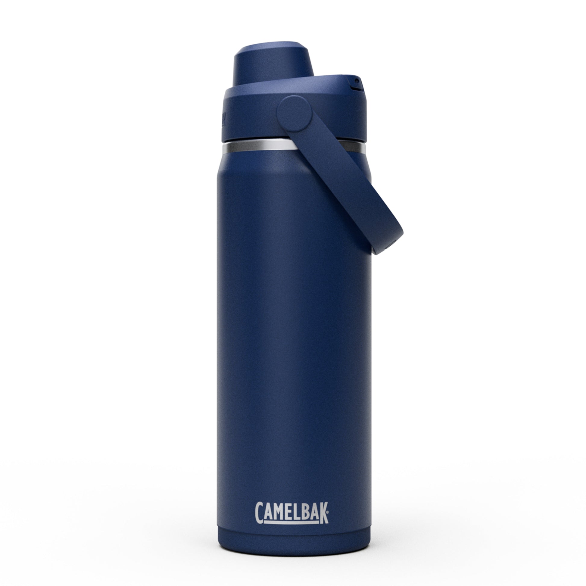 Garrafa Térmica Camelbak Thrive Chug 590ml em azul, ideal para uso diário e hidratação portátil.