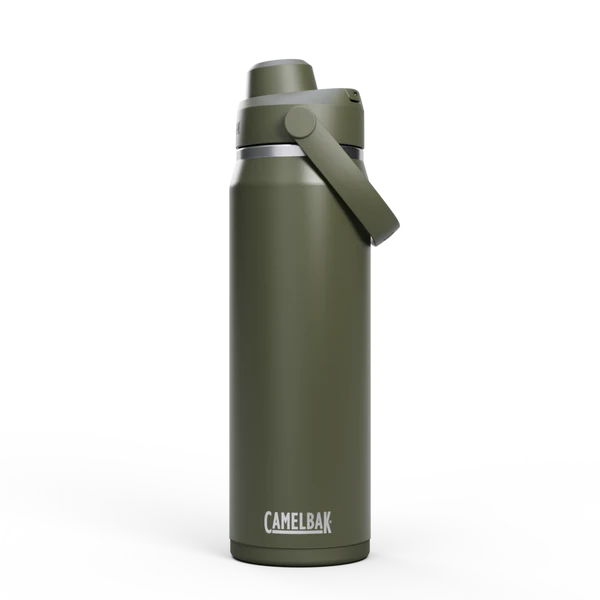 Garrafa Térmica Camelbak Thrive 740ml em tom verde, prática e ideal para hidratação diária.
