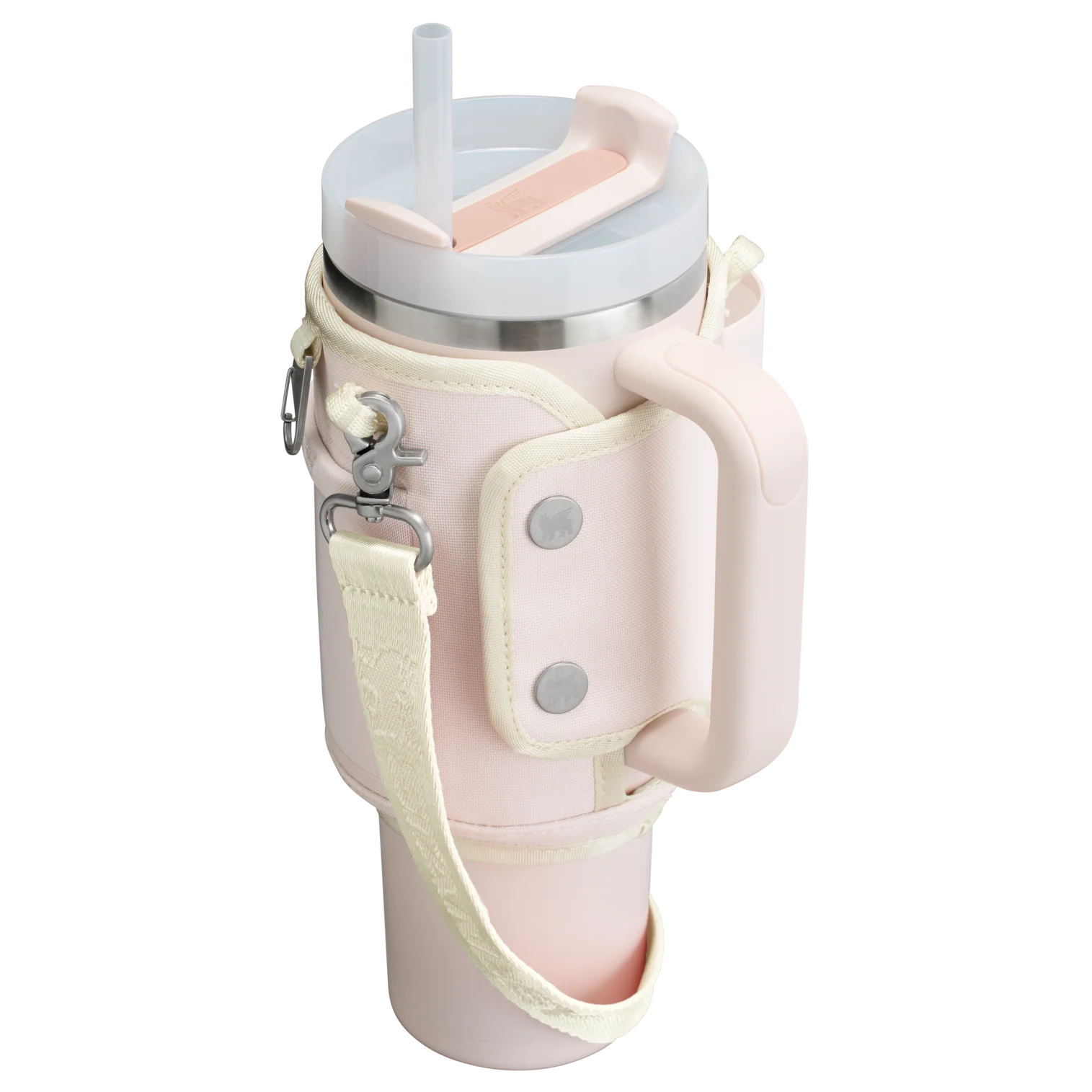 Bolsa para Copo Quencher Stanley - Carry All 1,18L em poliéster reciclado, estilo funcional com alça padrão de urso alado.