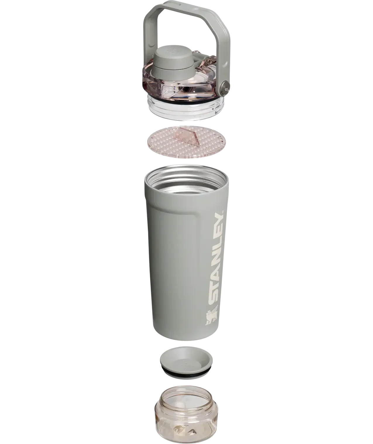 Activate Shaker Stanley | Coqueteleira 591ml desmontada mostrando componentes.