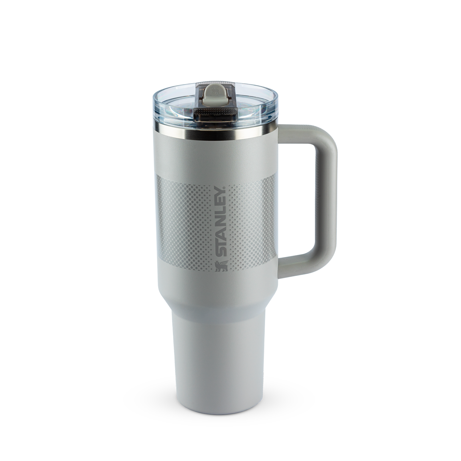 Copo Quencher Protour Stanley | 1,18L com design moderno cinza e tampa Flip Straw ProTour para hidratação eficiente.