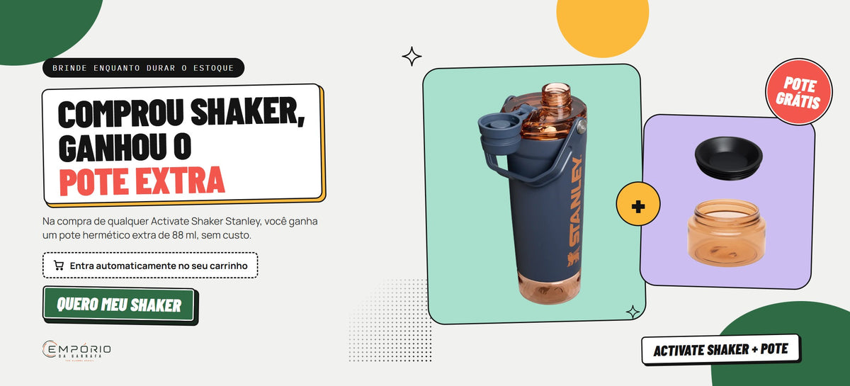Comprou Activate Shaker Stanley, ganhou o pote extra, banner desktop