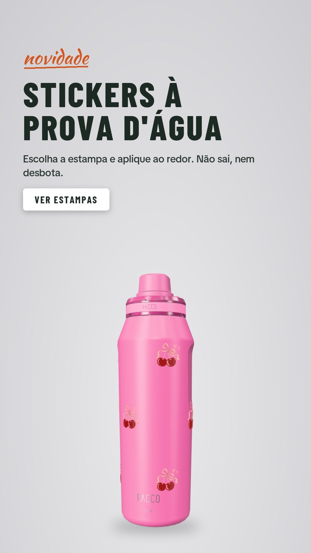 Carregar vídeo: Stickers à prova d'água: escolha a estampa e aplique ao redor. Não sai, nem desbota