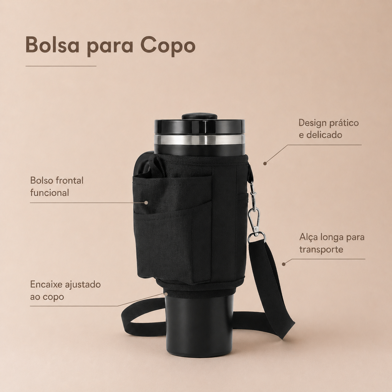 Bolsa para Copo Térmico Quencher & Tumbler