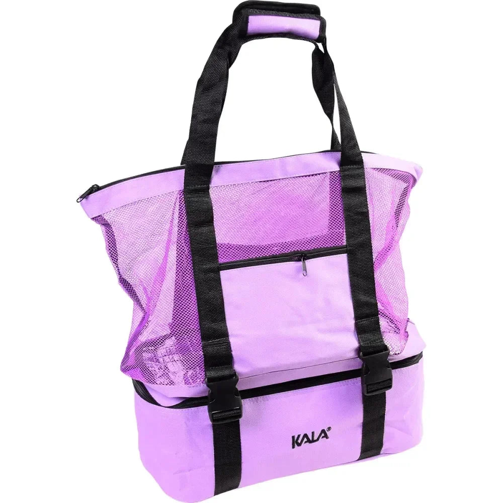 Bolsa térmica sintética 2 em 1 na cor lilás