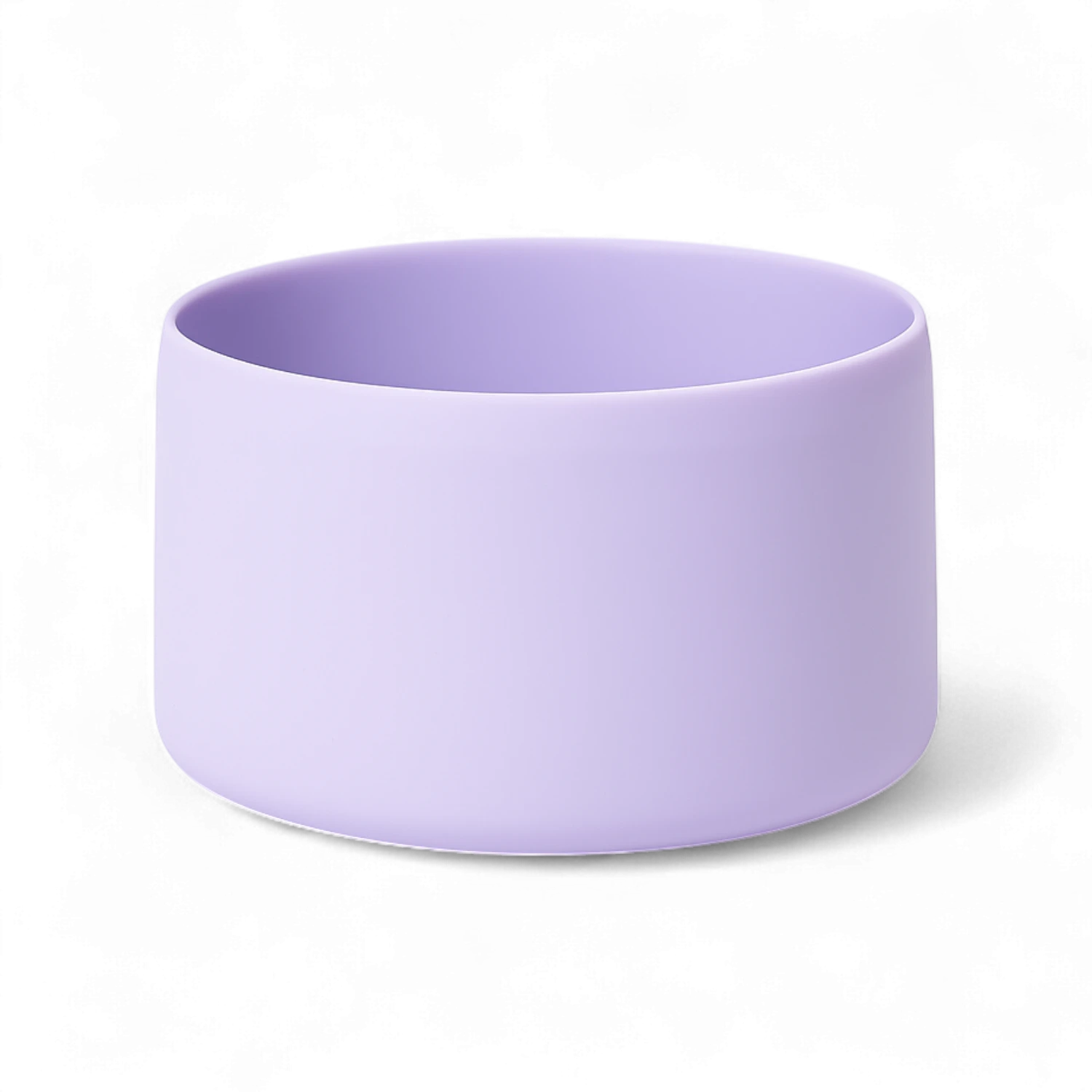 Protetor de Silicone M - by empório em cor lilás, ideal para copos e garrafas de 350 ml a 750 ml, reduz ruídos e evita marcas.