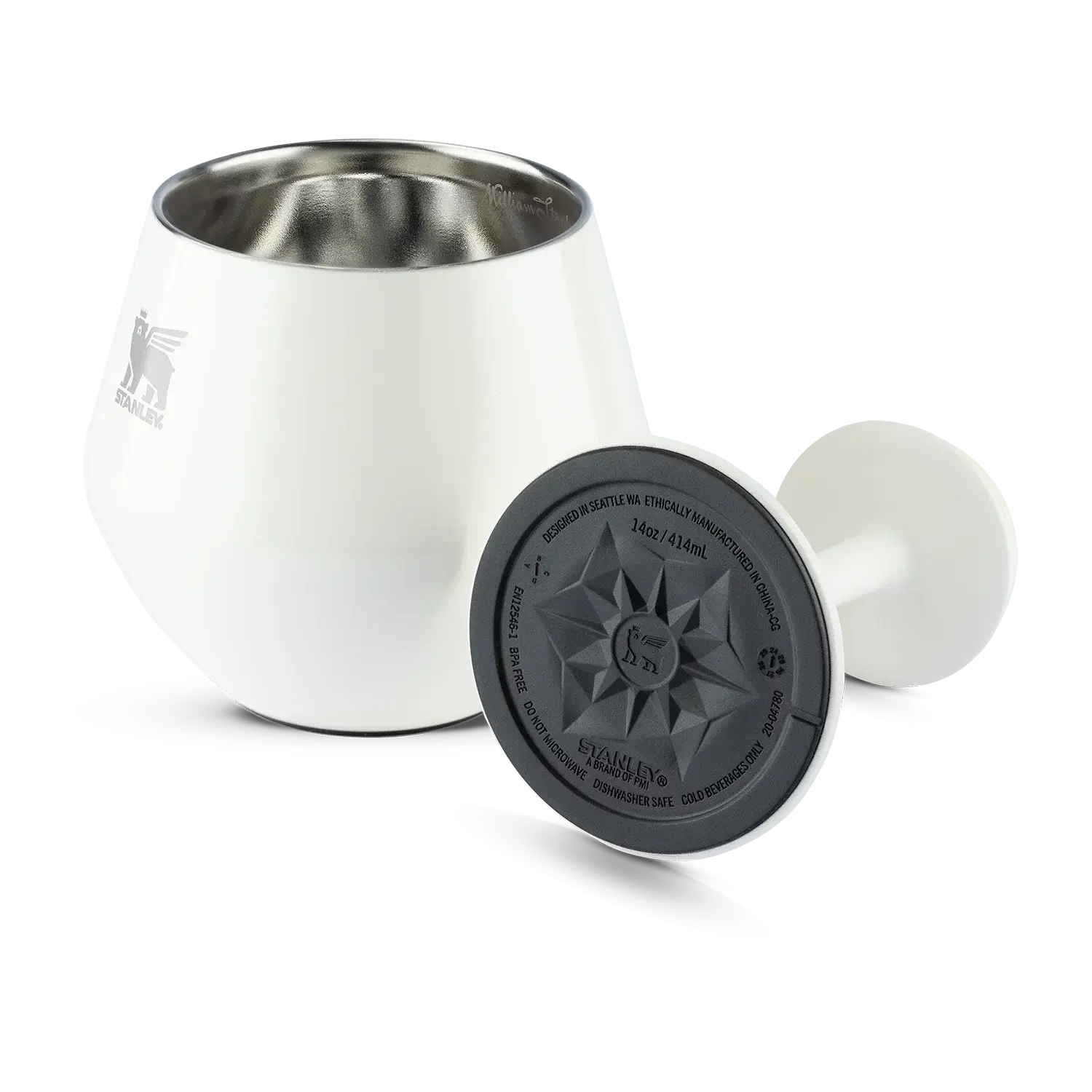 Taça Térmica Cocktail Glass Stanley 414ml em design sofisticado, ideal para drinks, com isolamento térmico a vácuo.