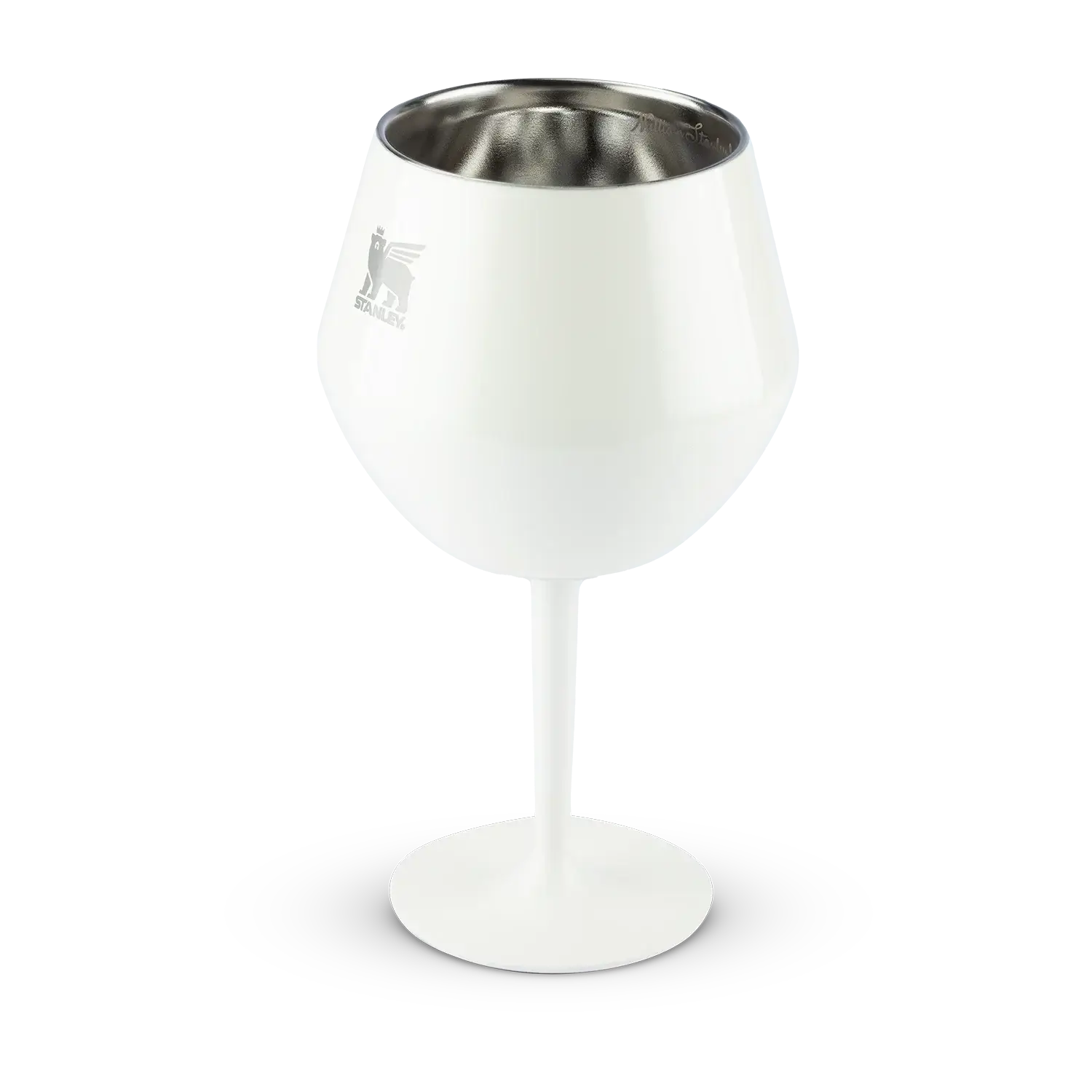 Taça Térmica Cocktail Glass Stanley 414ml em design elegante branco, ideal para drinques sofisticados com isolamento térmico eficiente.