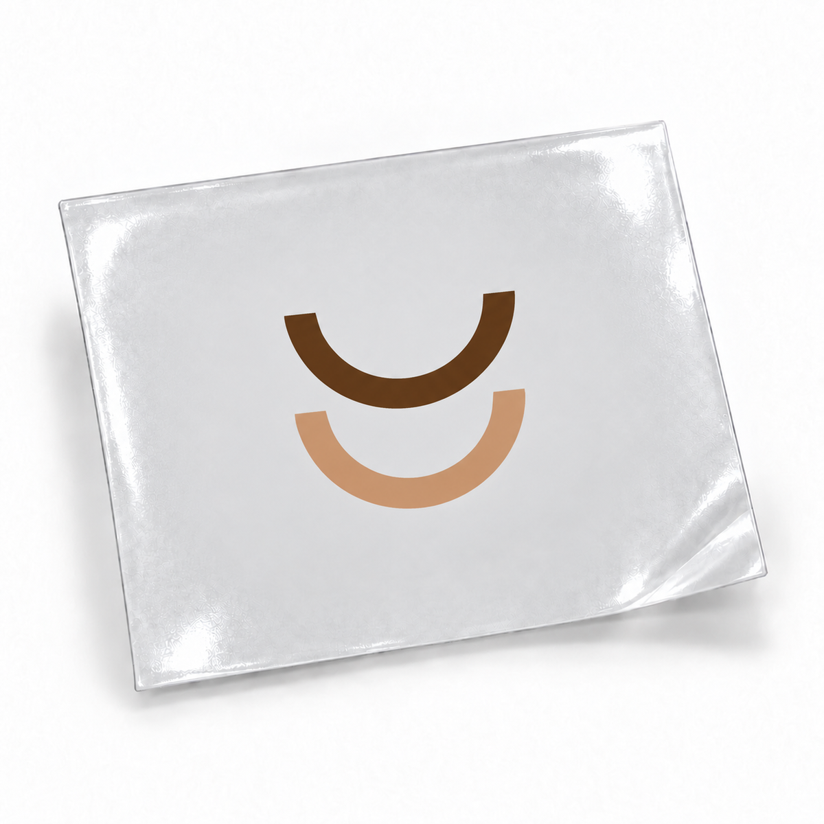 Arcos café — sticker UV DTF individual com verniz — apresentação