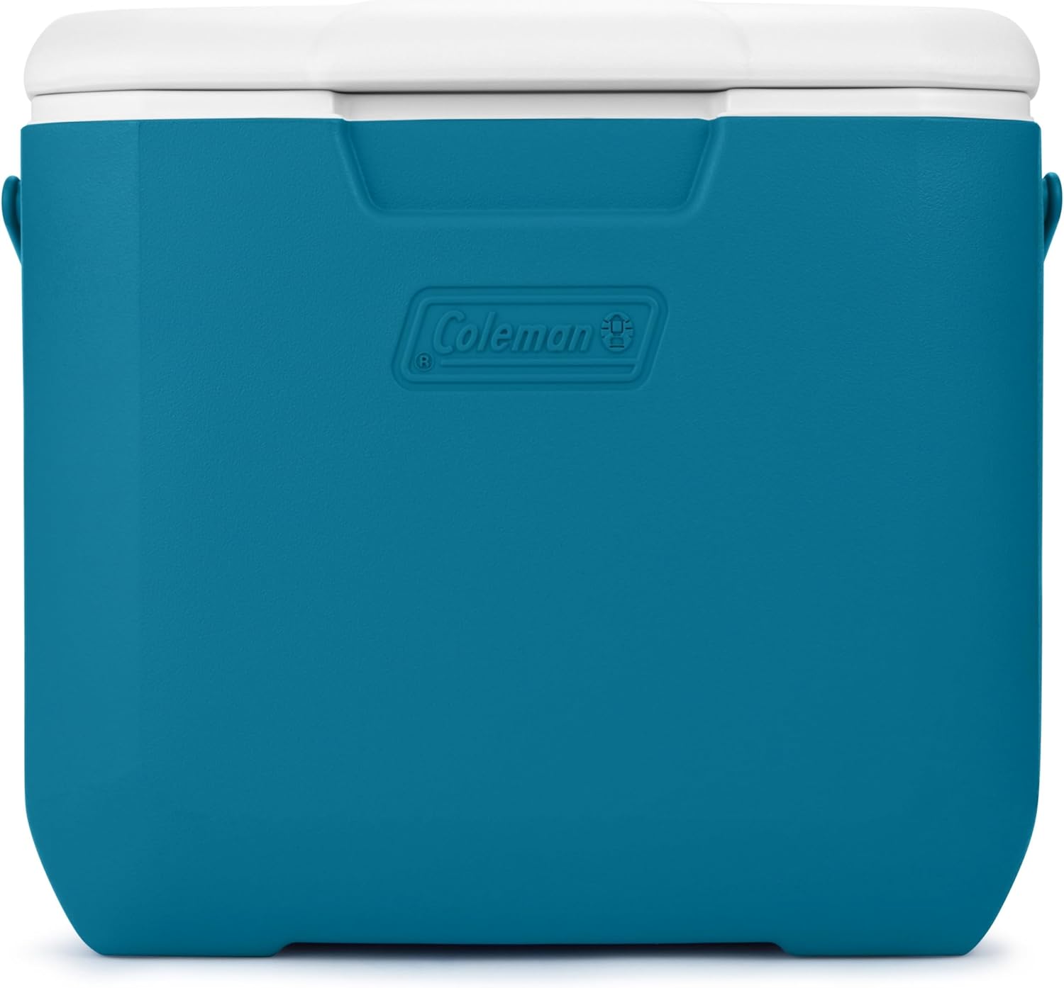 Coleman Chiller Cooler 30QT azul com isolamento TempLock™, ideal para praia, camping, churrascos e atividades ao ar livre.
