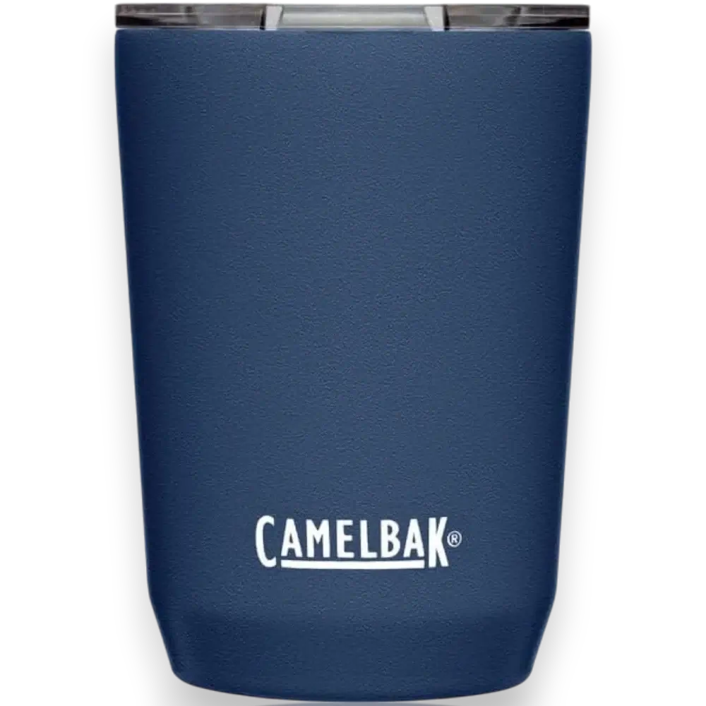 Copo Térmico Horizon Camelbak 350ml azul, ideal para manter bebidas quentes e frias por horas, feito em aço inox 18/8