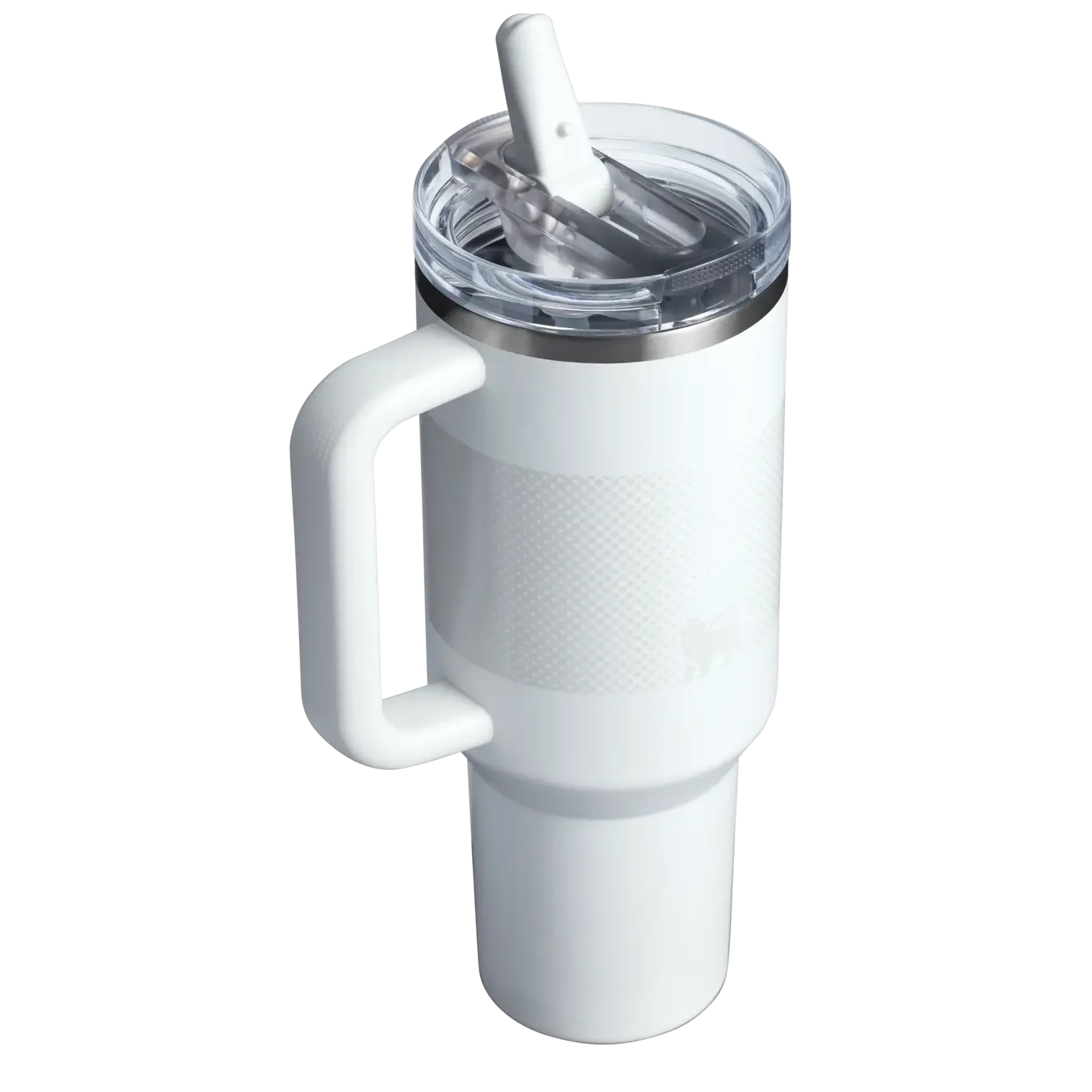 Copo Quencher Protour Stanley | 1,18L branco com tampa Flip Straw ProTour para hidratação eficaz e design moderno.