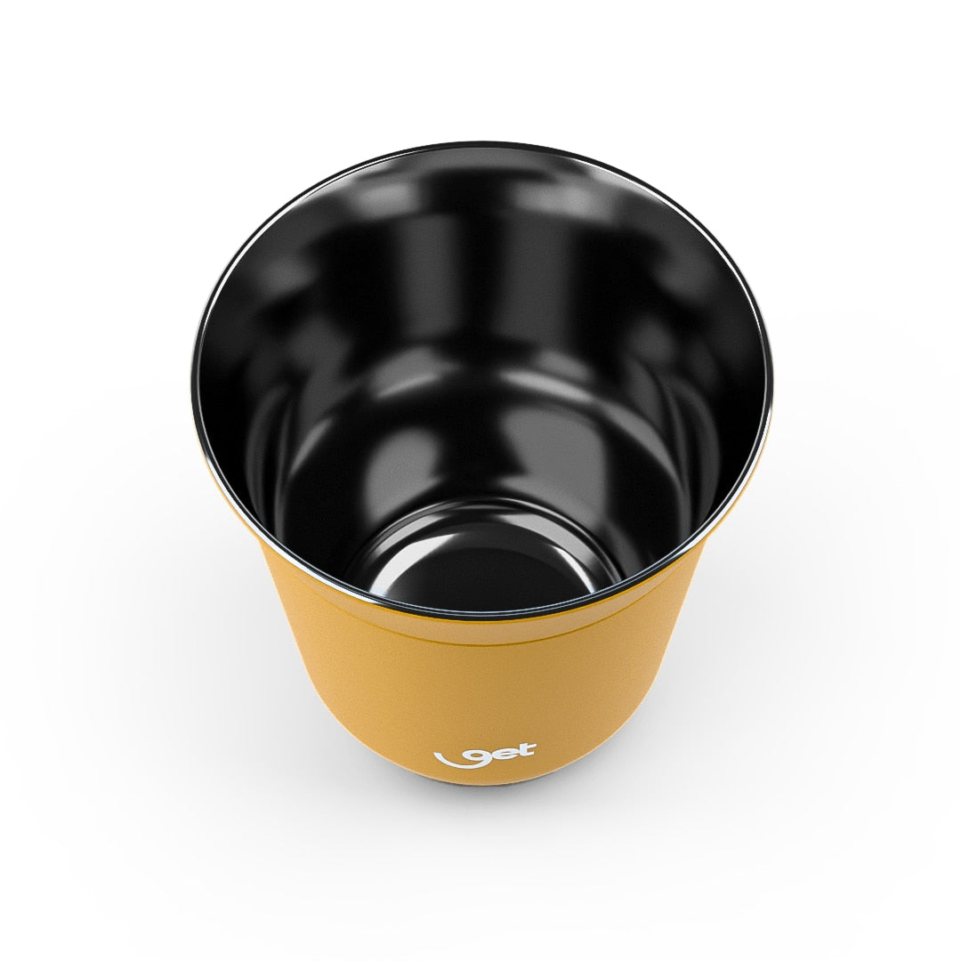 Copo Térmico Get Espresso 80ml Goldentec na cor Mel