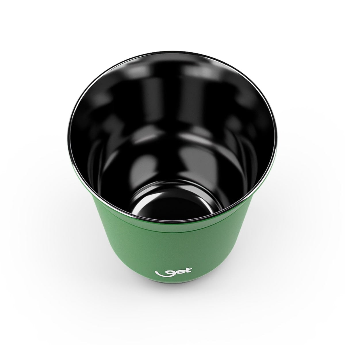 Copo Térmico Goldentec Get Espresso 80 ml Menta, vista de cima