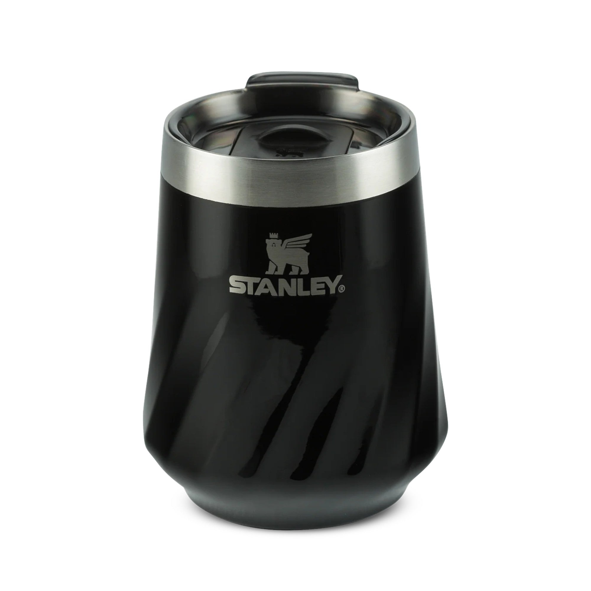Copo Térmico Stanley Reserve Wine 325ml em aço inox com design elegante para vinhos e drinks, destacando sofisticação e funcionalidade.
