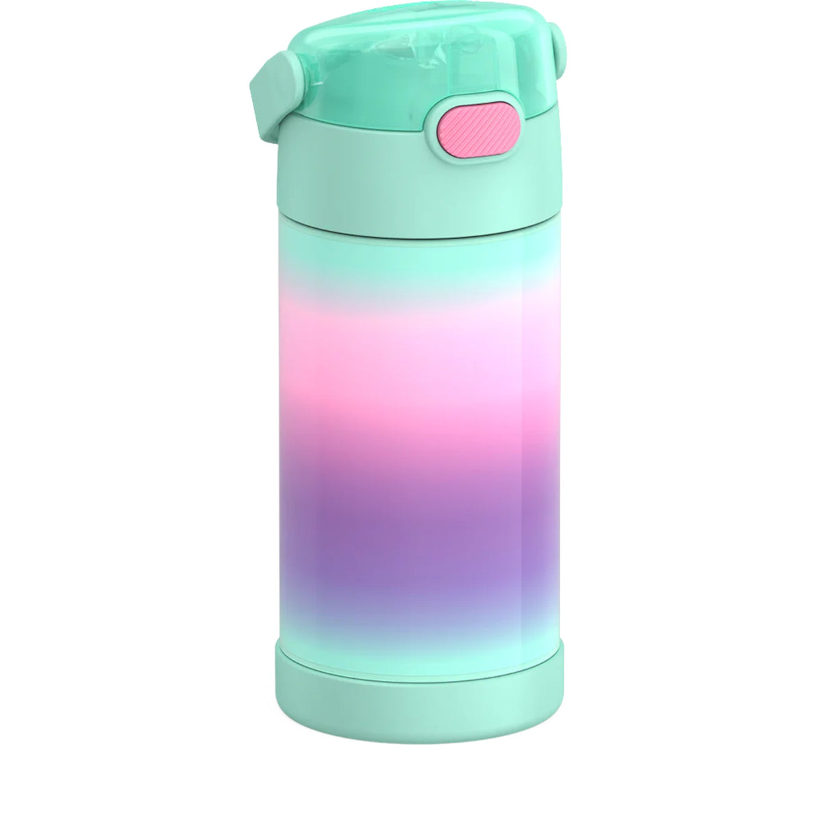Garrafa Térmica Funtainer Thermos - 355ml colorida, com isolamento a vácuo para manter bebidas geladas por até 12 horas.