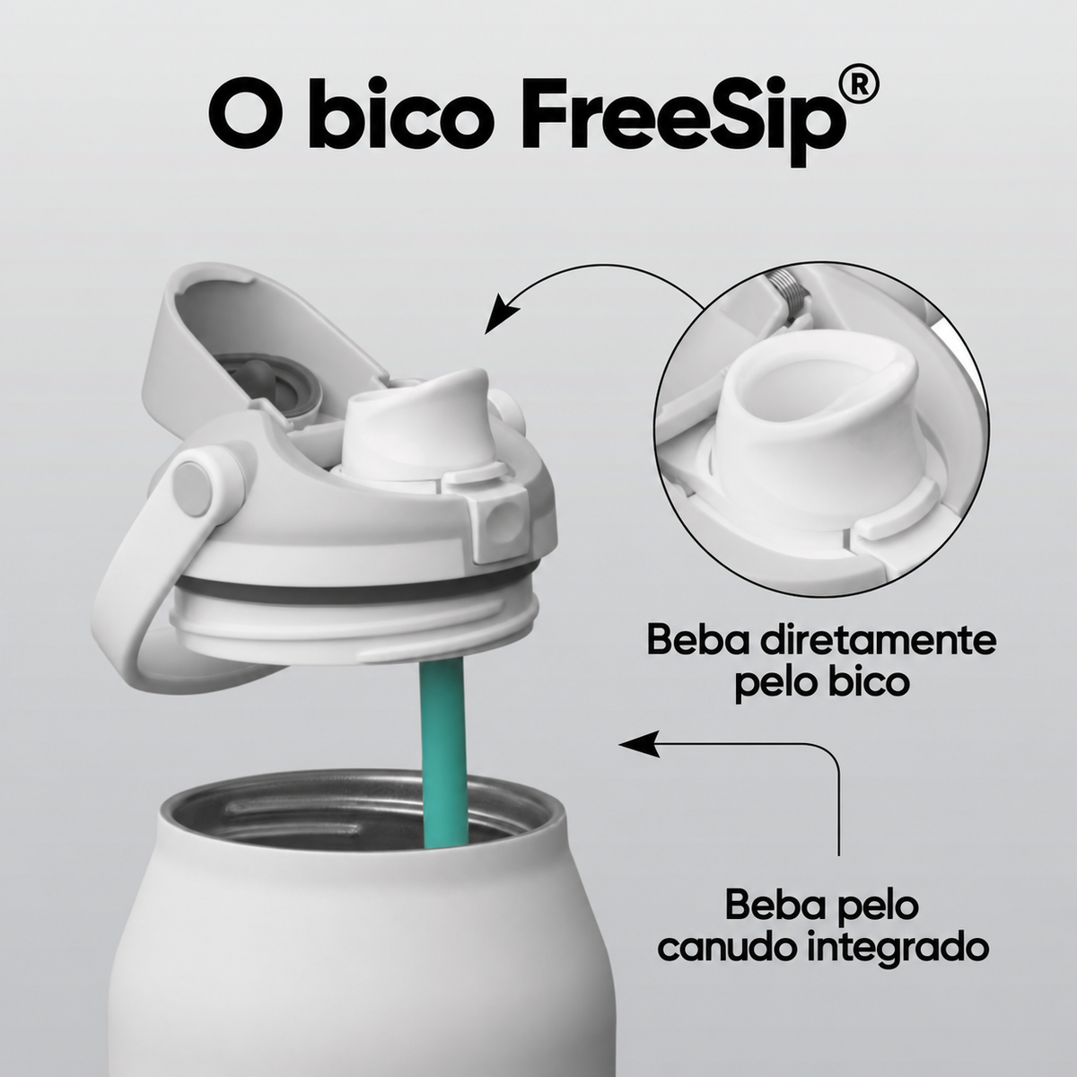 Owala FreeSip Sway 1890 ml — Shy Marshmallow — imagem 5
