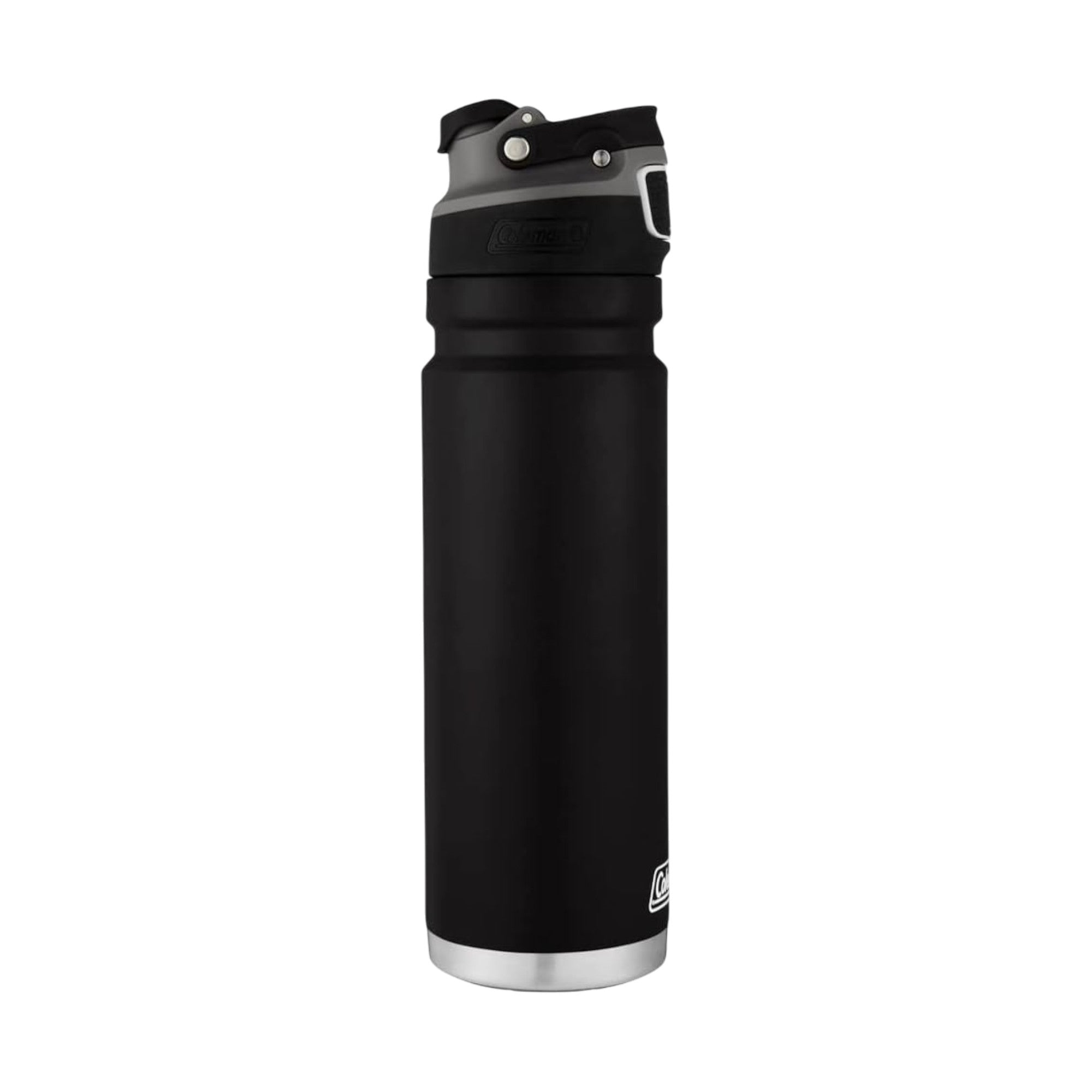 Garrafa Térmica 709 ml Coleman preta com tampa AUTOSEAL® para manter bebidas na temperatura ideal em aço inoxidável resistente