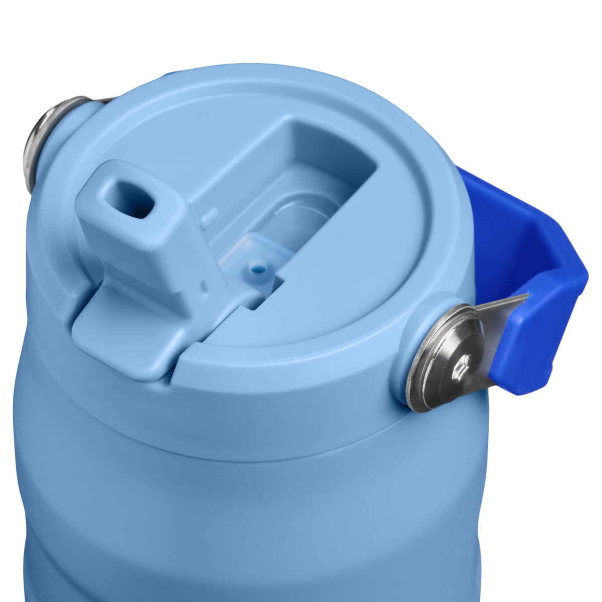 Garrafa Térmica Aerolight Flip Straw Stanley 710 ml Blue Sky, detalhe da tampa