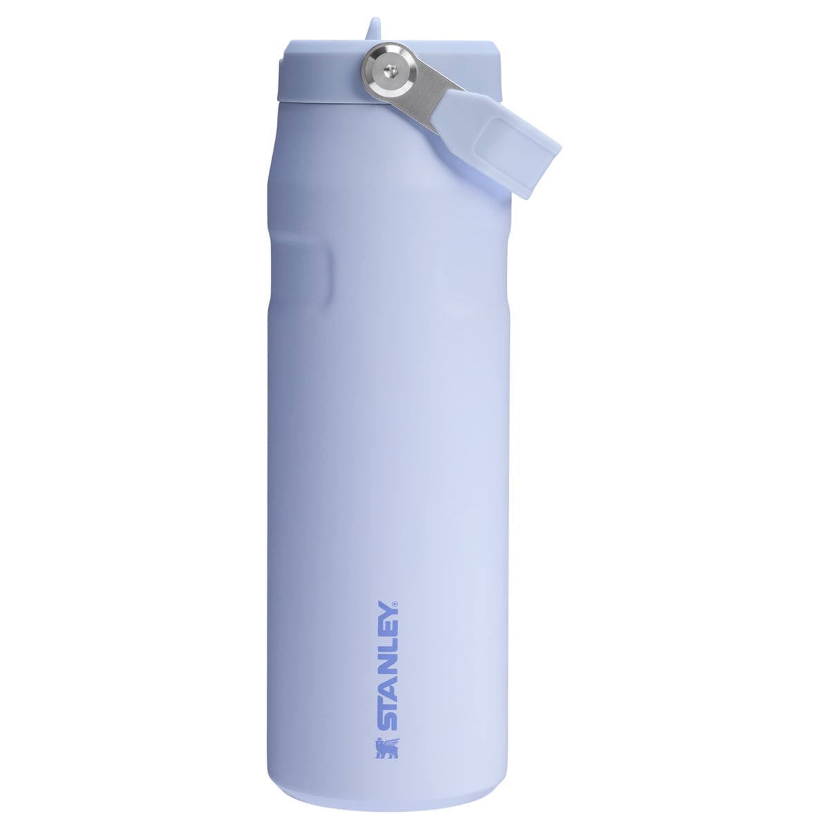 Garrafa Térmica Aerolight Flip Straw Stanley 710 ml Dew Drop, vista frontal com tampa fechada