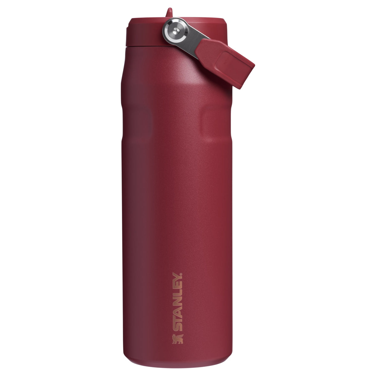 Garrafa Térmica Aerolight Flip Straw Stanley 710 ml Gilded Pomegranate, vista frontal com tampa fechada