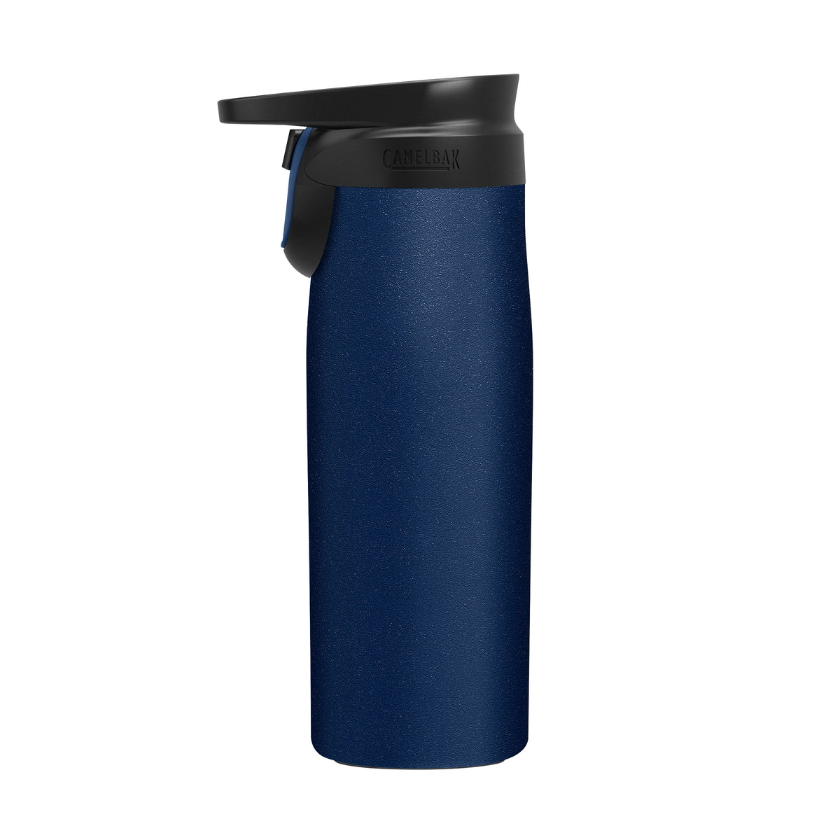 Garrafa Térmica Camelbak Forge Flow 600 ml Azul, vista lateral com tampa fechada