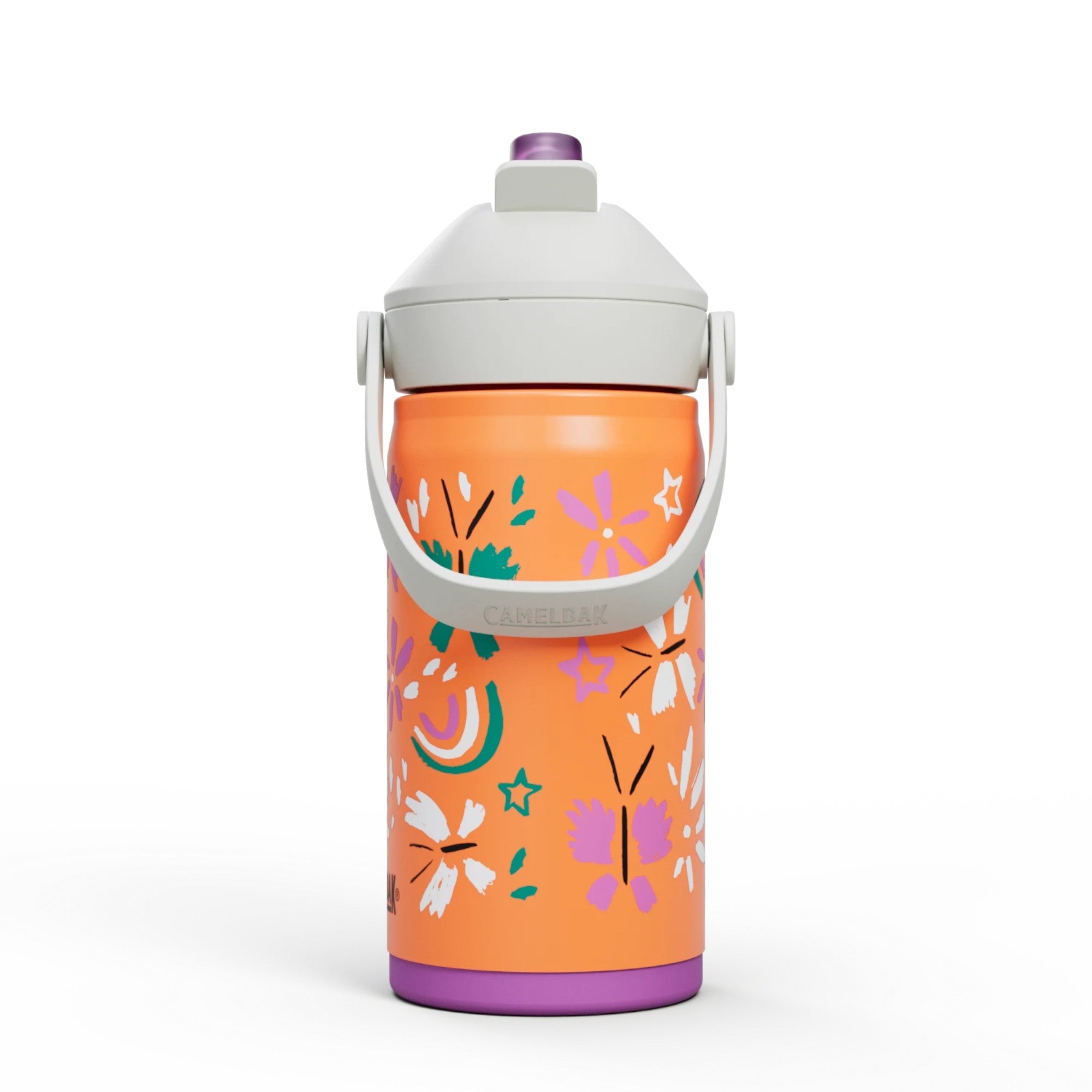 Garrafa Térmica Infantil Camelbak Thrive 354ml com design colorido e alça para facilitar o transporte