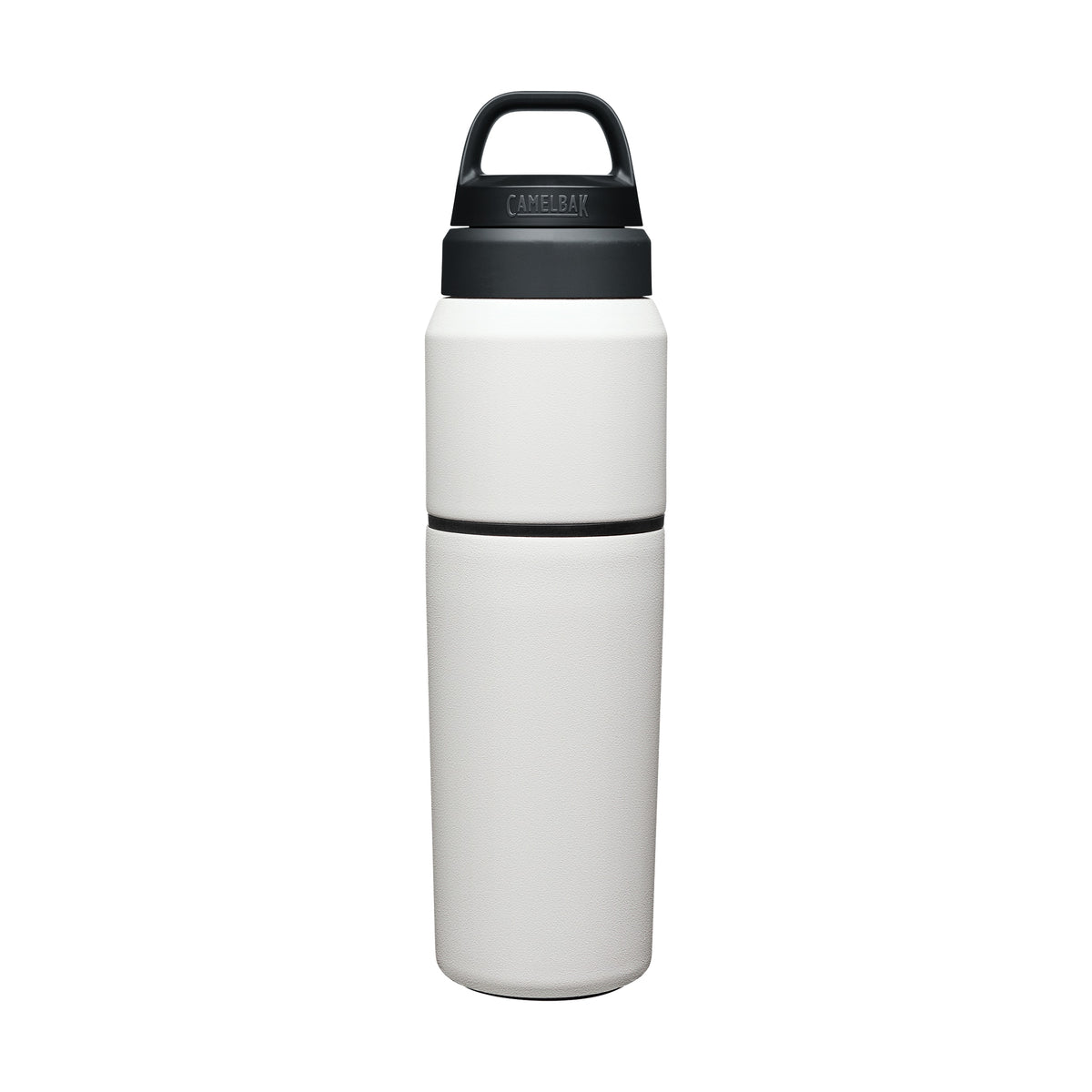 Garrafa Térmica Camelbak MultiBev 650 ml Branca, vista frontal com tampa fechada, foto 3 de 47