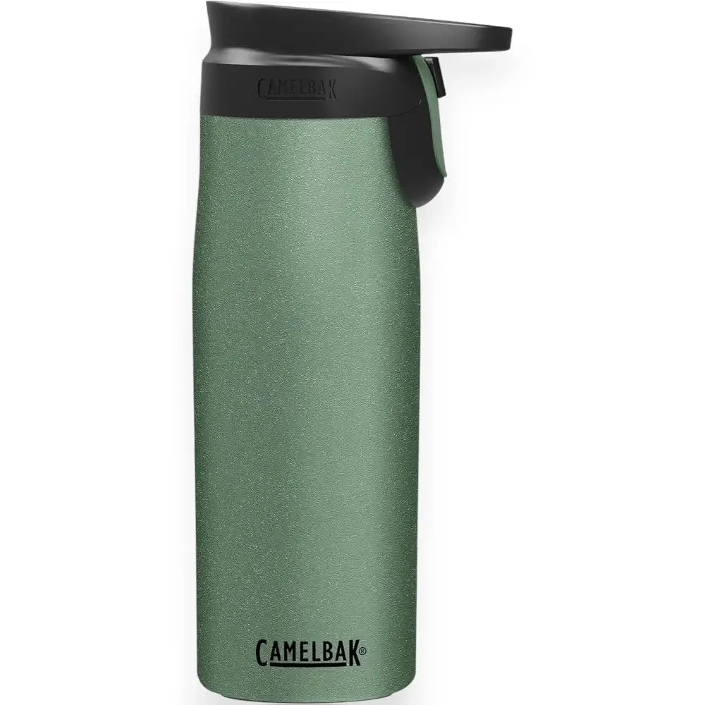 Garrafa Térmica Camelbak Forge Flow 600ml em cor verde, ideal para manter a temperatura das bebidas em viagens e atividades.