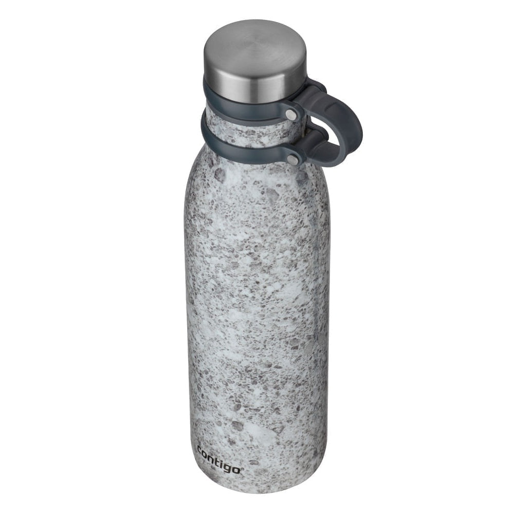 Garrafa Térmica Contigo Matterhorn THERMALOCK™ 591 ml Specked Slate, vista de cima com tampa fechada