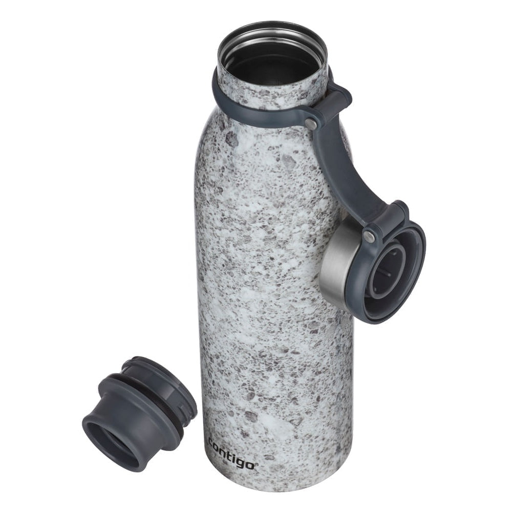 Garrafa Térmica Contigo Matterhorn THERMALOCK™ 591 ml Specked Slate, com a tampa aberta, foto 9 de 14