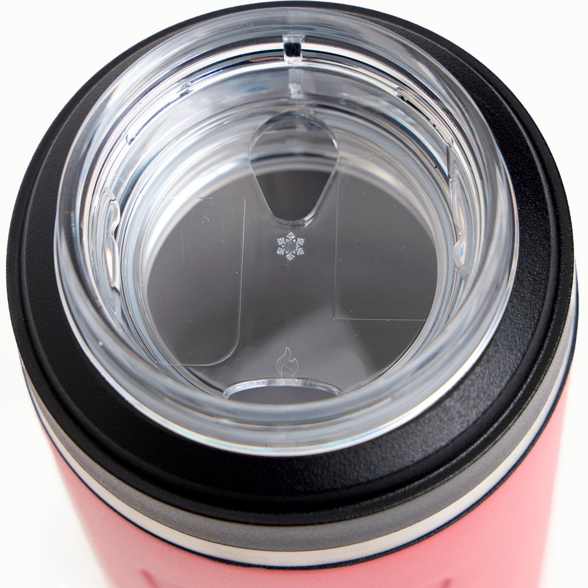 Garrafa Térmica Dual temp™ Thermos 940 ml Vermelha, vista de cima com tampa fechada
